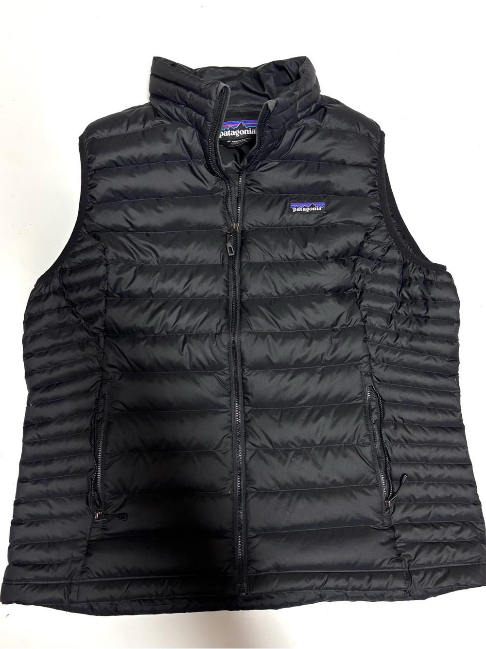 Patagonia Black Quilted Down Vest - Women's Lightweight Insulator xl